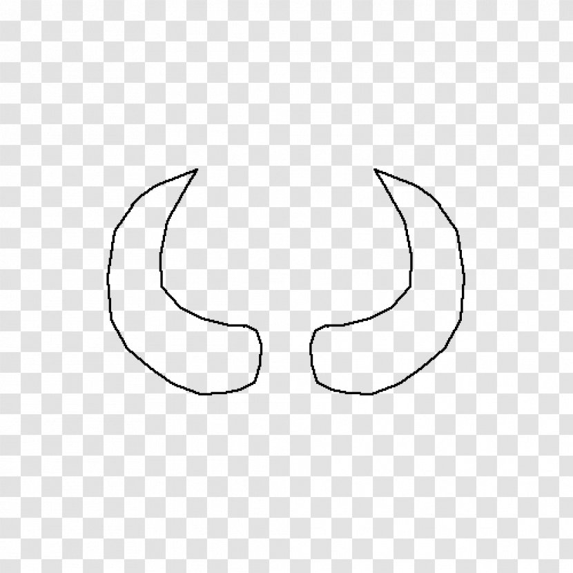 Nose White Line Art Crescent Point - Body Jewellery Transparent PNG
