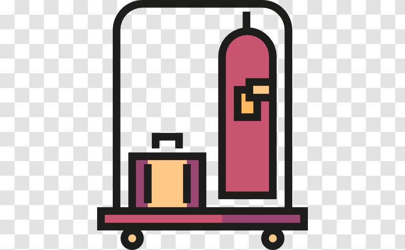 Baggage Hotel Suitcase Bellhop Trolley Case Transparent PNG