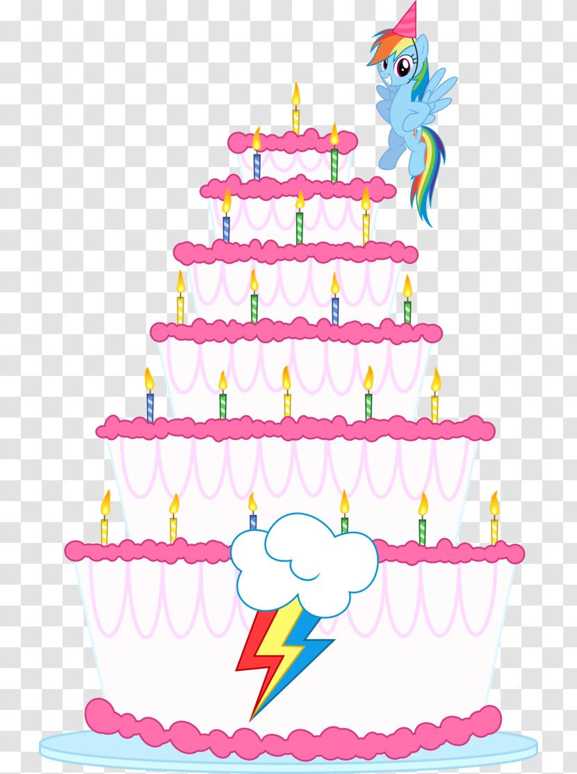 Birthday Cake Rainbow Dash Pony Pinkie Pie Transparent PNG