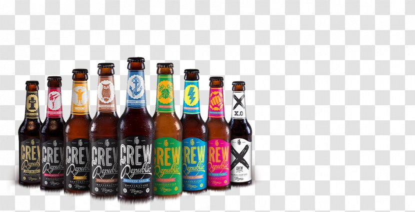 CREW Republic Craft Beer India Pale Ale Alcoholic Drink - Alcohol Transparent PNG