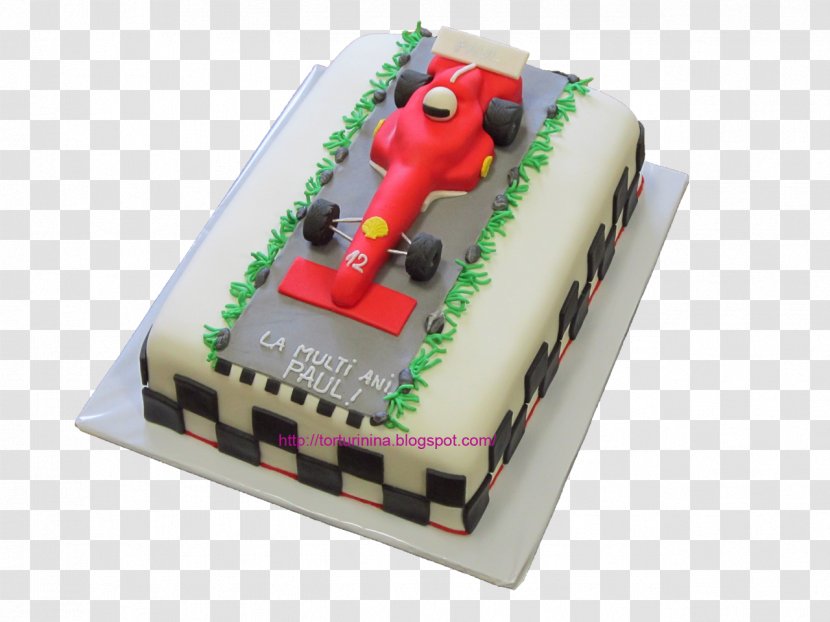 Birthday Cake Torte Formula 1 Decorating - Ferrari Transparent PNG