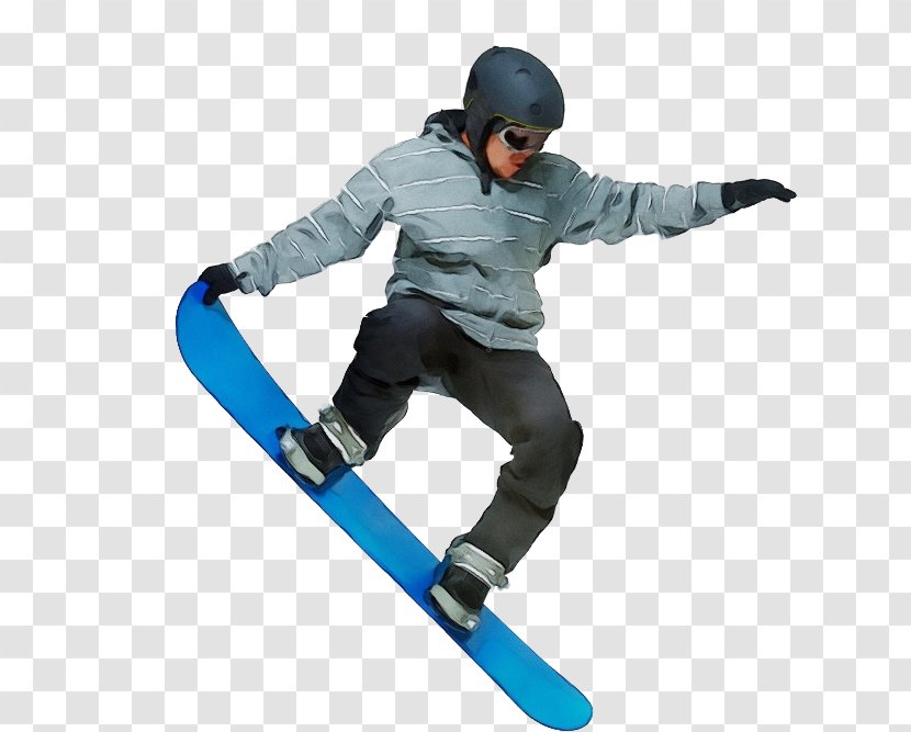 Skier Snowboard Snowboarding Boardsport Ski - Paint - Snow Skateboarding Equipment Transparent PNG