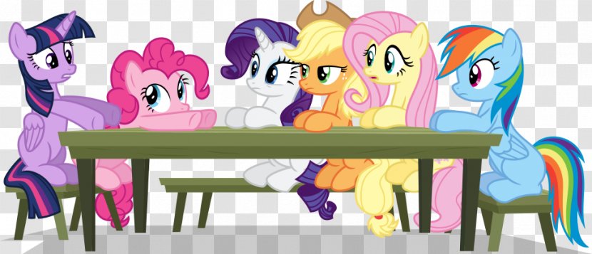 Twilight Sparkle Pinkie Pie Rarity Rainbow Dash Applejack - Cartoon - Friends Meeting Transparent PNG