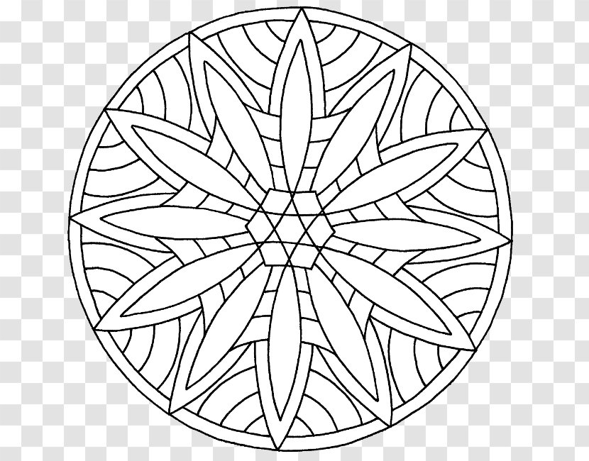 Mandala Drawing Coloring Book Child Circle - Symmetry Transparent PNG