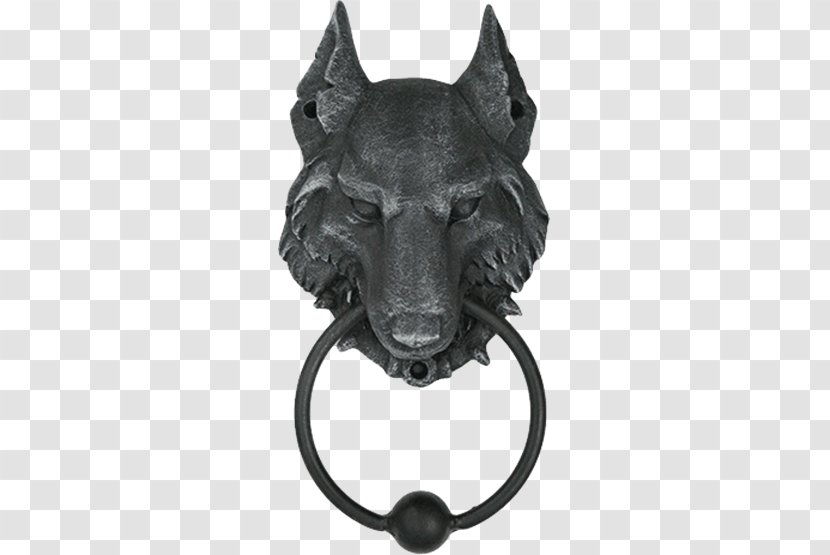 Door Knockers House Gray Wolf Brass - Statue Transparent PNG