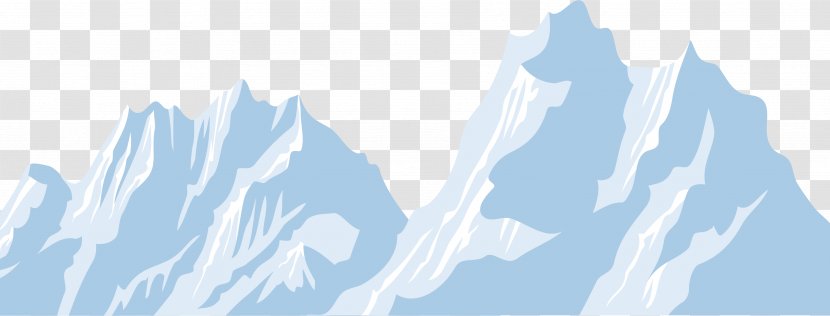 Blue Iceberg - Mountain Transparent PNG