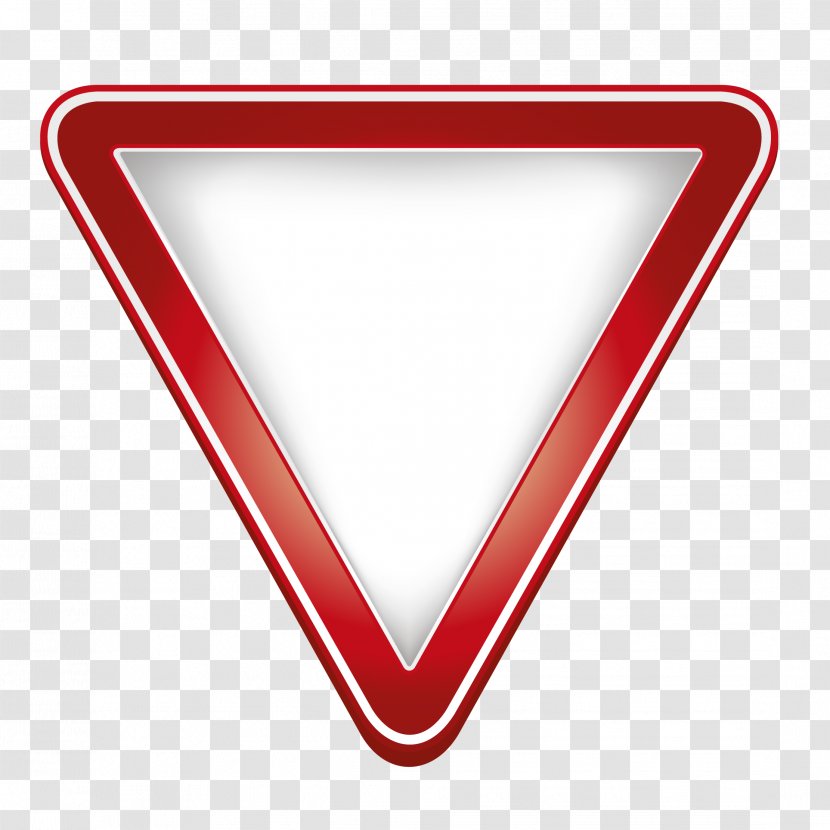 Traffic Sign Road Direction, Position, Or Indication - Triangle Transparent PNG