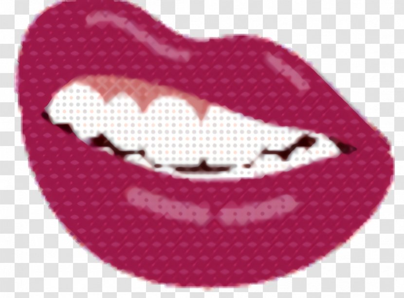 Lips Cartoon - Tongue - Heart Tableware Transparent PNG