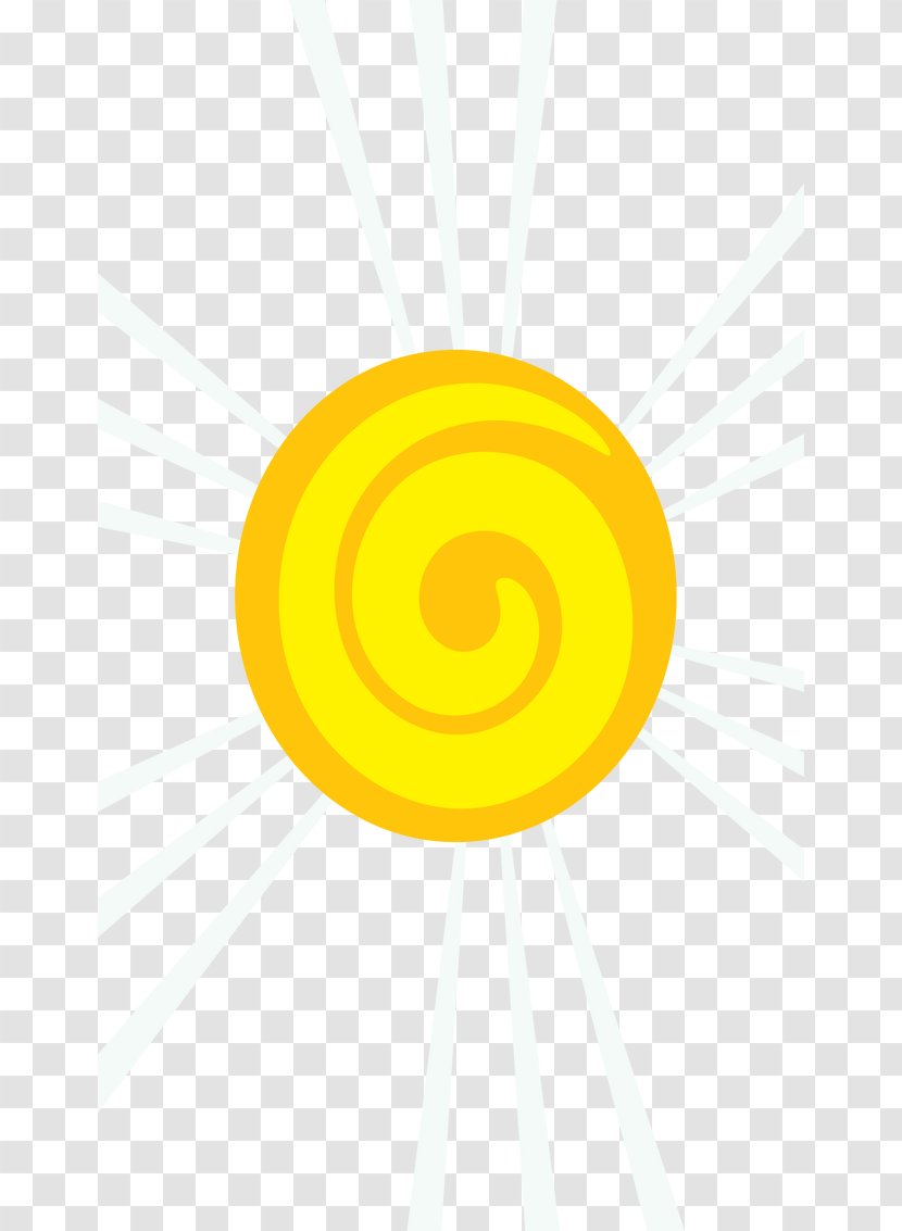 Yellow Circle Font - Hand-painted Cartoon Sun Transparent PNG