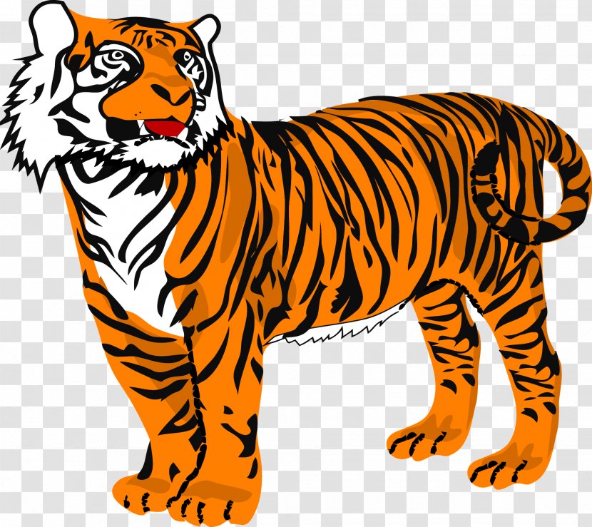 Clemson University Bengal Tiger Clip Art - Tigers - 3d Transparent PNG