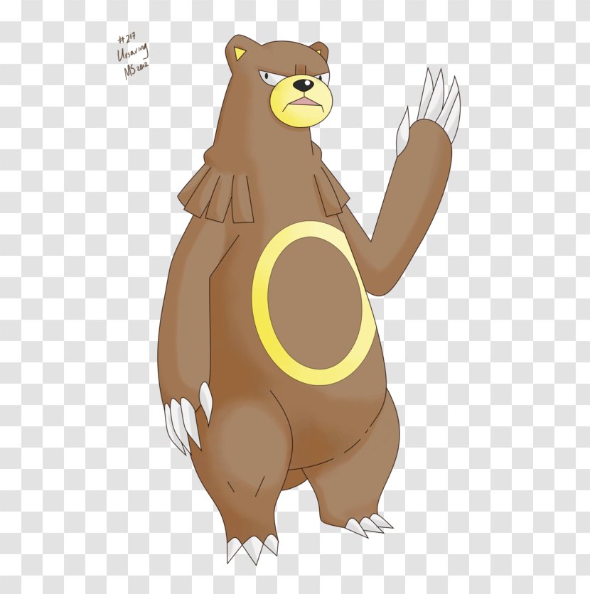 Bear Pokémon X And Y Ursaring Pokédex - Beaver Transparent PNG