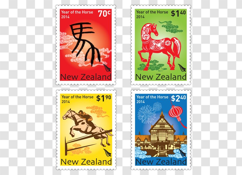 Postage Stamps Mail New Zealand Post Graphic Design - Chinese Calendar - Stamp Transparent PNG