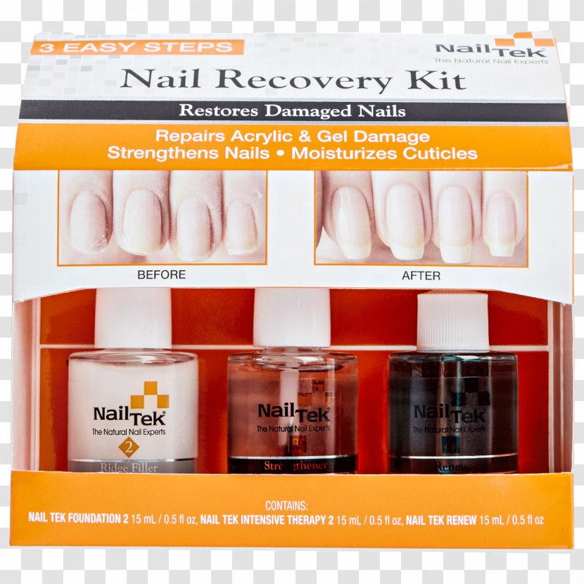 Nail Tek Restore Damaged Nails Kit II Intensive Therapy Recovery Foundation - Beauty Transparent PNG
