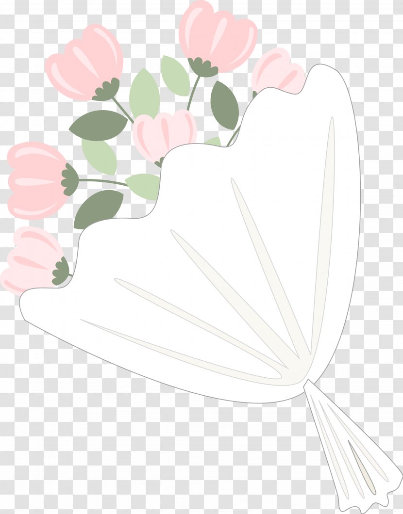 Wedding Marriage Drawing - Cartoon - Bouquet Of Flowers Transparent PNG