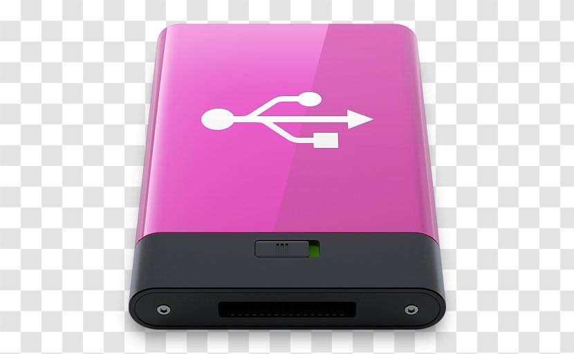 Pink Electronic Device Gadget Multimedia - USB W Transparent PNG