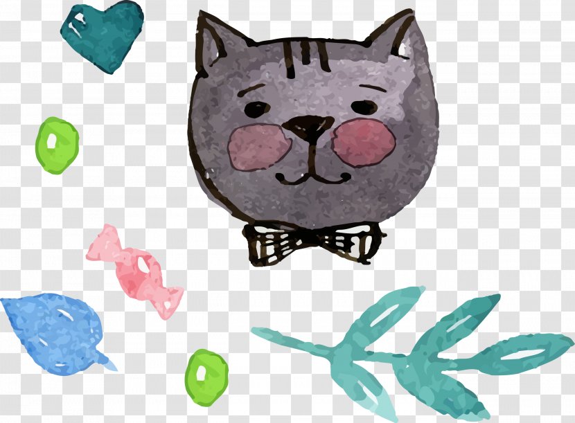 Cat Kitten - Small To Medium Sized Cats - Cartoon Leaves Candy Transparent PNG