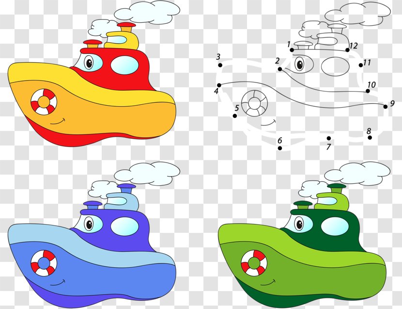 Cartoon Ship Illustration - Point - Flying Boat Transparent PNG