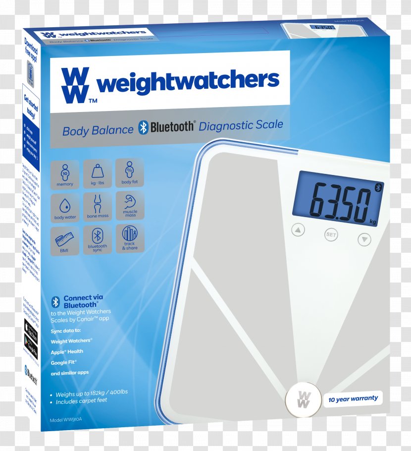 Measuring Scales Weight Watchers Human Body Composition - Weighing Scale - Bathroom Transparent PNG