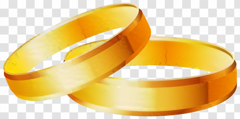 Wedding Love Background - Ring - Wristband Orange Transparent PNG