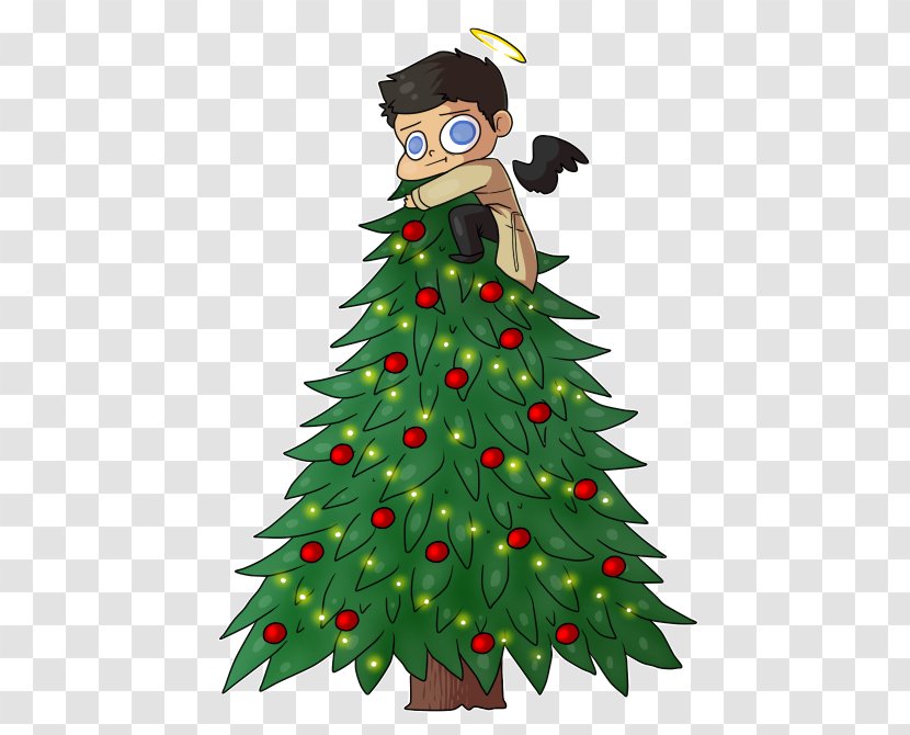Christmas Tree Castiel Sam Winchester Ornament Tree-topper - Topper Transparent PNG