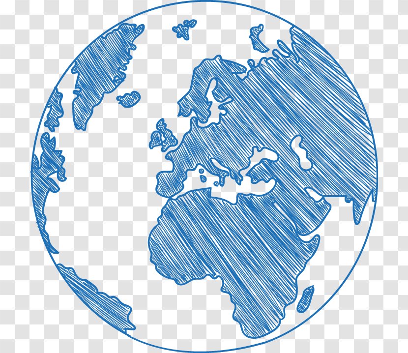 Social Science Resource Investment Euclidean Vector - Pattern - Hand-painted Blue Earth Transparent PNG
