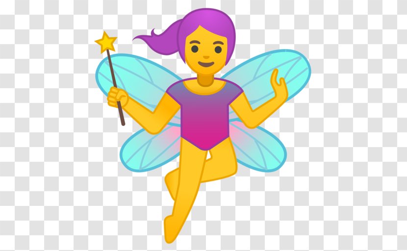Emojipedia Android Fairy Five Words - Insect - Emoji Transparent PNG