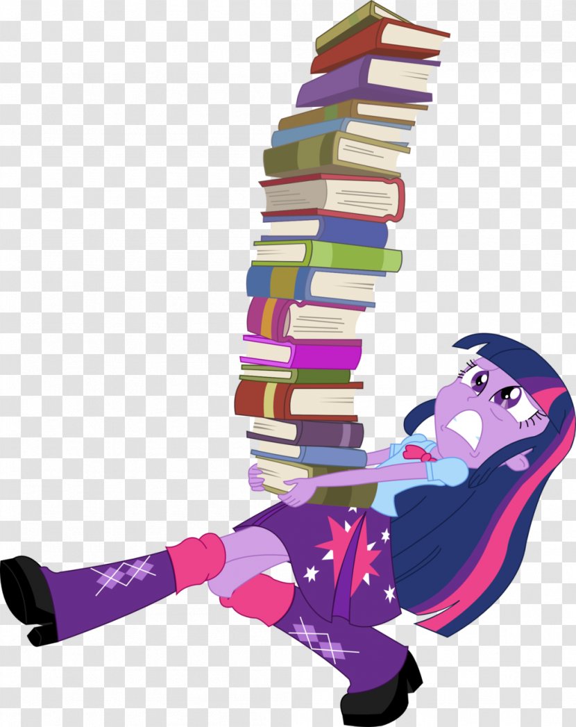 Twilight Sparkle Book Rainbow Dash My Little Pony - Study Hard Transparent PNG