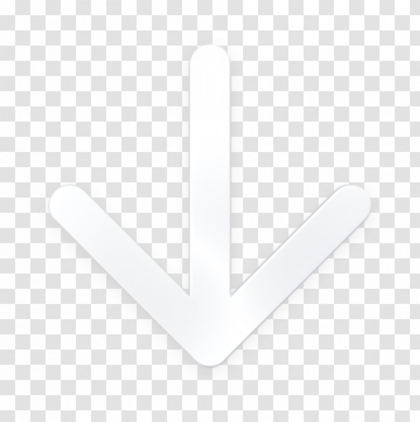 Arrow Icon Bottom Direction - Finger Symbol Transparent PNG