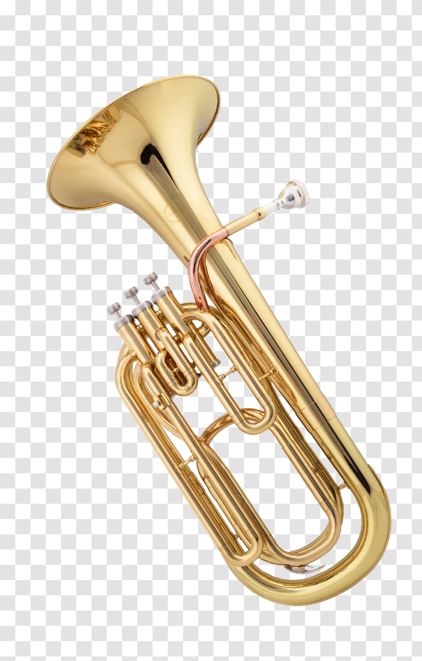 Saxhorn Euphonium Trumpet Tenor Horn Wind Instrument - Cartoon - Li Key Transparent PNG