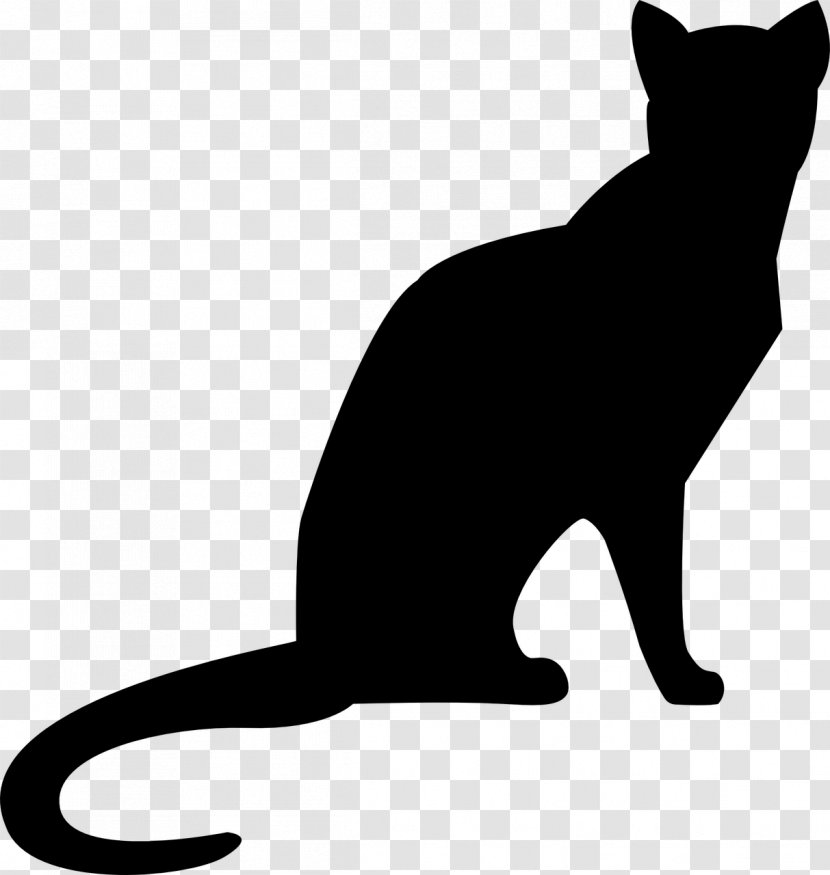 Black Cat Kitten Pet Sitting Clip Art - Artwork Transparent PNG