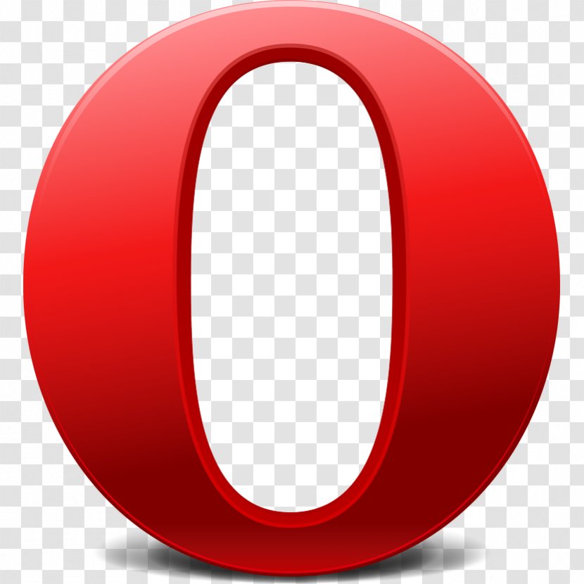 Opera Mini Web Browser Mobile Software - Red Transparent PNG