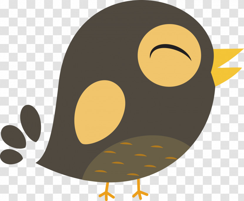 Birds Beak Flightless Bird Owl M Yellow Transparent PNG