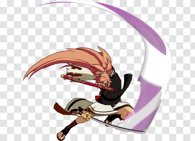 Baiken 梅喧 Katana Guilty Gear Xrd - Flower - Watercolor Transparent PNG