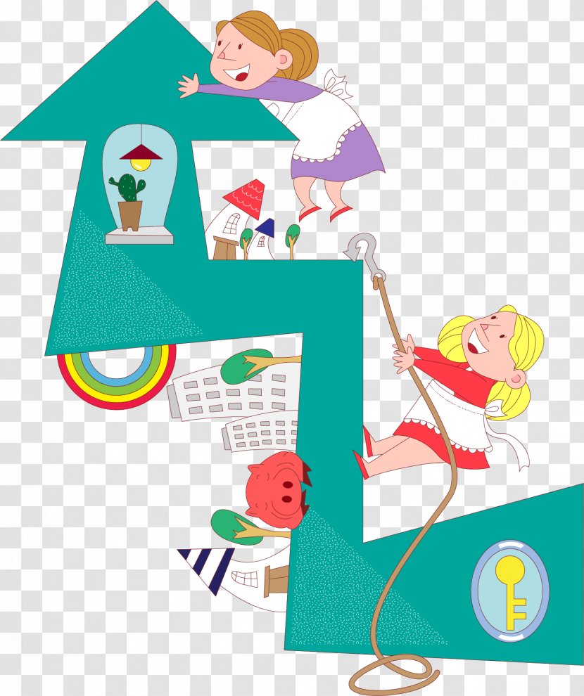 Illustration - Fictional Character - Vector Painted Children Playing Transparent PNG
