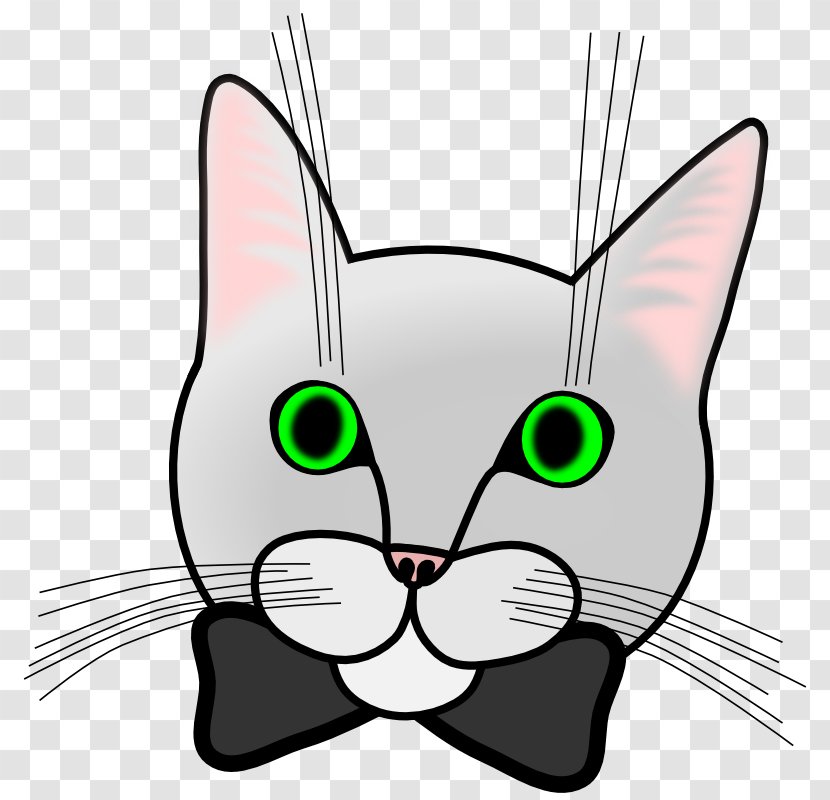 Whiskers Domestic Short-haired Cat Kitten Clip Art - Flower Transparent PNG