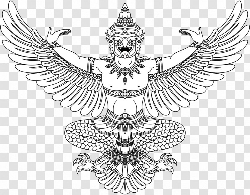 Hanuman Emblem Of Thailand Garuda Wisnu Kencana Cultural Park - Wikimedia Commons Transparent PNG