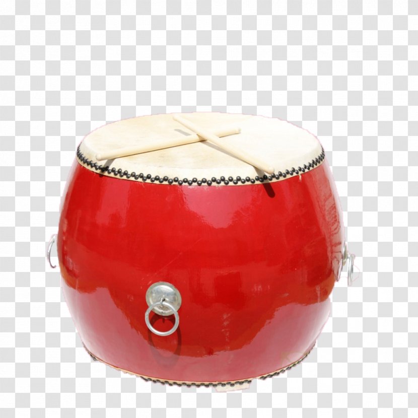 Chaoshan Drum Tanggu Musical Instrument - Red Transparent PNG
