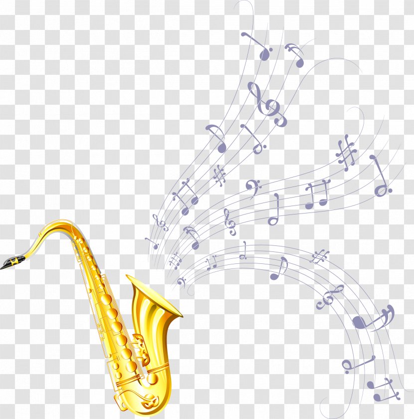 Musical Note Tuning Saxophone Clip Art - Frame Transparent PNG