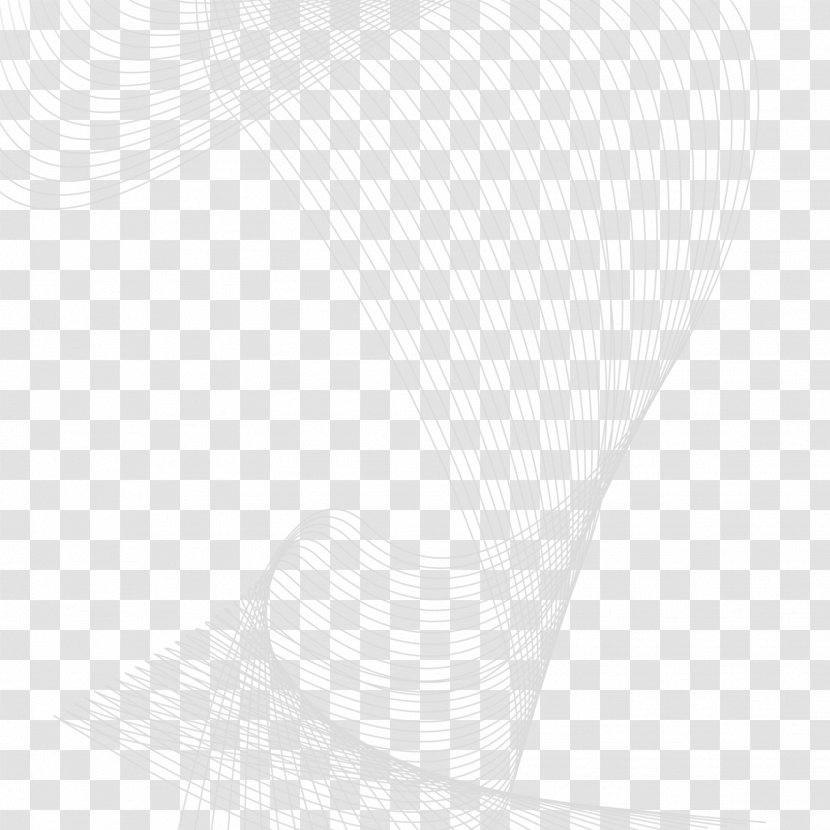 White Textile Black Pattern - Monochrome - Line Transparent PNG