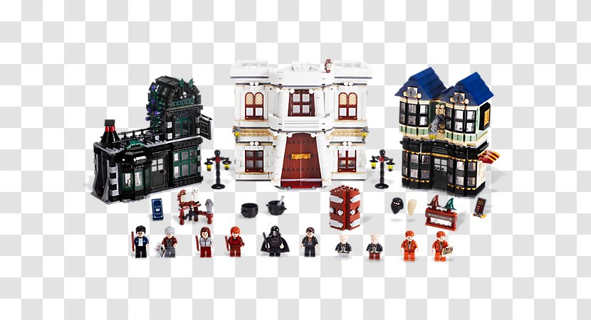 The Wizarding World Of Harry Potter LEGO 10217 Diagon Alley Lego - Lepin - Hermione School Bags Transparent PNG