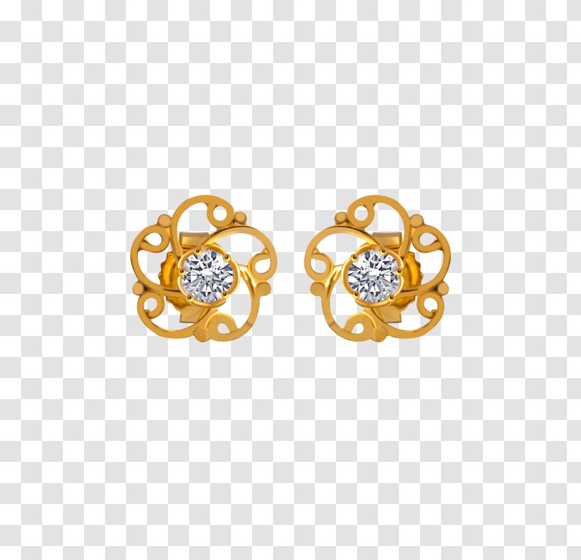 Earring Body Jewellery Gold - Anjali Jewellers Transparent PNG