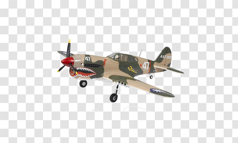 Curtiss P-40 Warhawk Airplane Aircraft Second World War Radio-controlled Model - P40 Transparent PNG