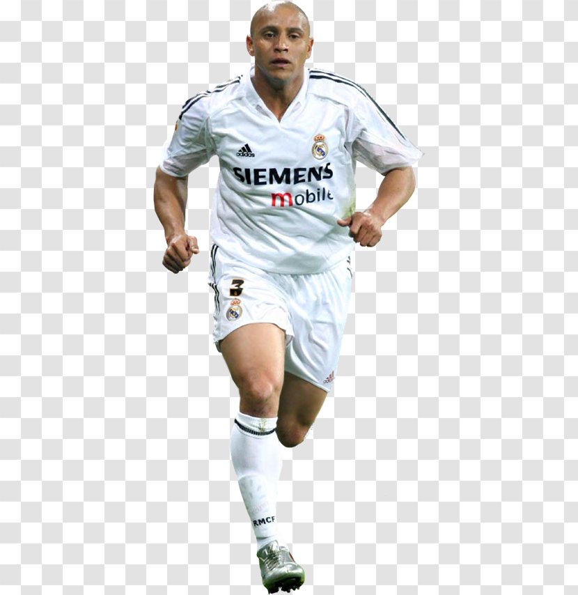 Roberto Carlos Real Madrid C.F. Football Player Rendering Jersey - La Liga Transparent PNG