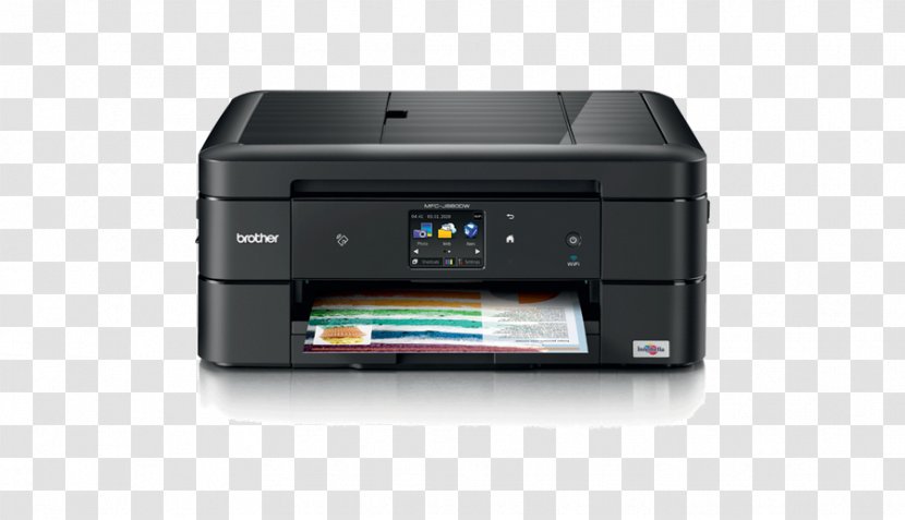 Paper Multi-function Printer Inkjet Printing Brother MFC-J880 - Mfcj880 Transparent PNG