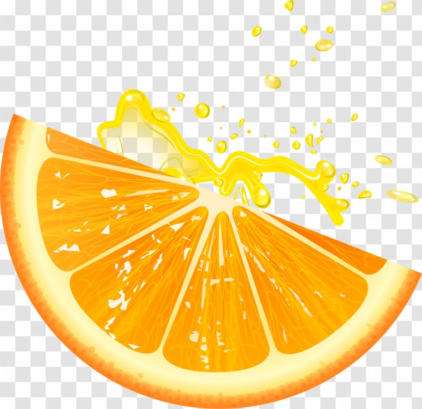 Juice Lemon Petal - Valencia Orange - Petals Transparent PNG