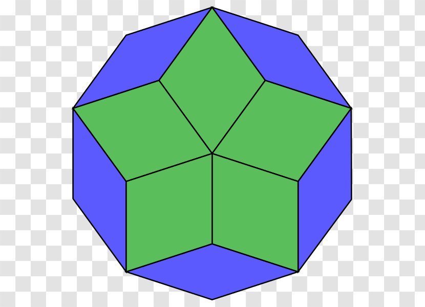 Decagon Regular Polygon Angle Geometry - Green Transparent PNG