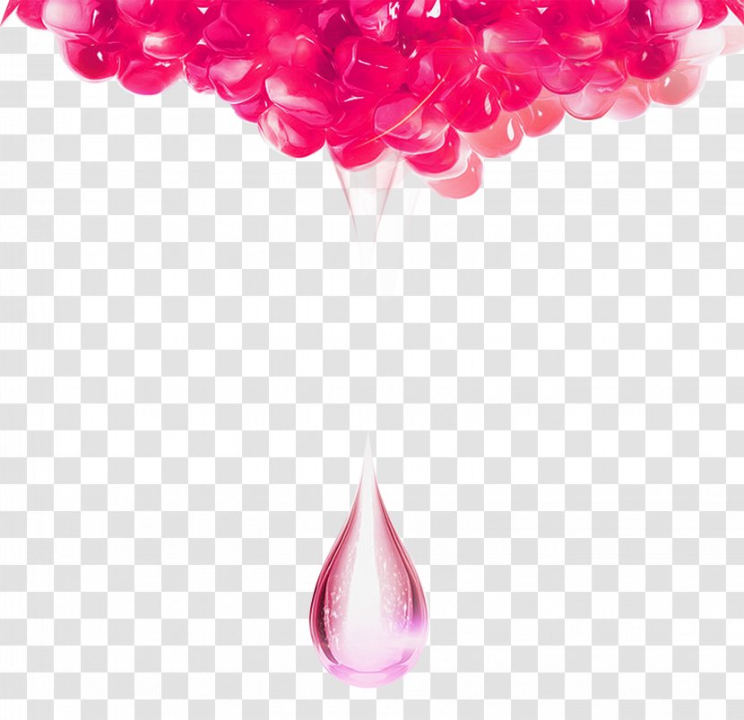 Pomegranate Juice Cosmetics - Red Fresh Water Droplets Decorative Patterns Transparent PNG