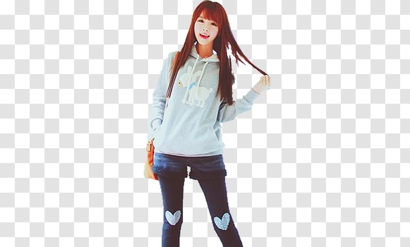 Jeans T-shirt Outerwear Clothing Leggings - Silhouette Transparent PNG