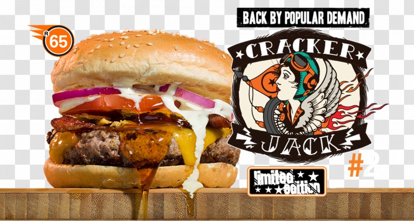Cheeseburger Buffalo Burger Whopper Hamburger Veggie - Sandwich - Cracker Jacks Transparent PNG