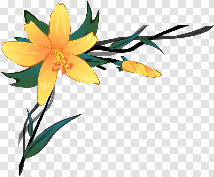 Flower Clip Art - Yellow - Drawing Transparent PNG